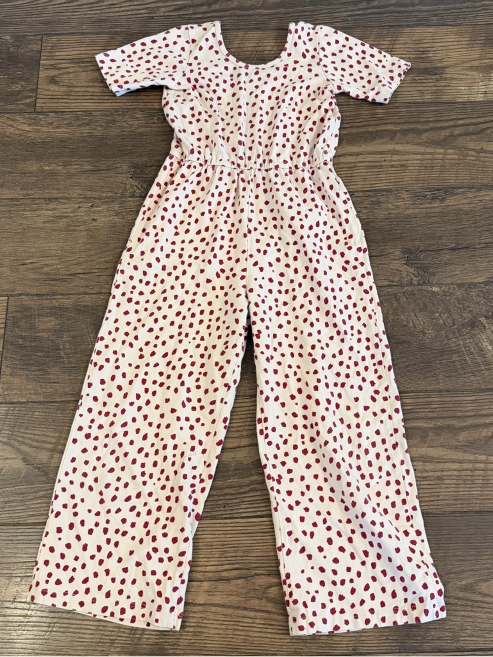 Alice + Ames Girls Red Polka Dot Pants Romper Size 8